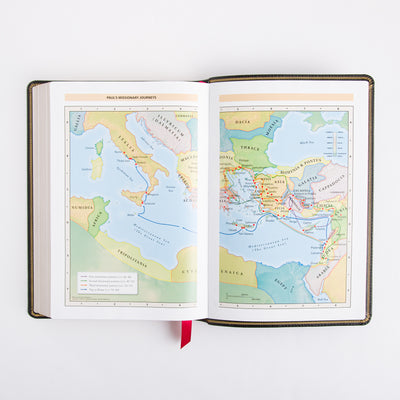 KJV Deluxe Reference Bible - Giant Print - Cross References - Red Letter - Deluxe Leathersoft - Black