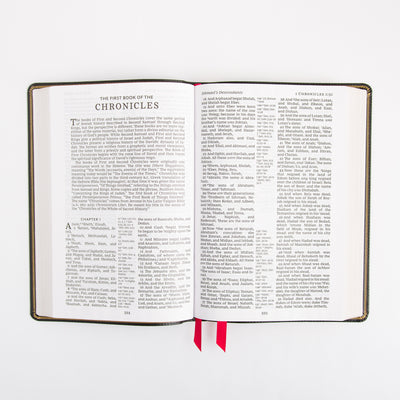KJV Deluxe Reference Bible - Giant Print - Cross References - Red Letter - Deluxe Leathersoft - Black