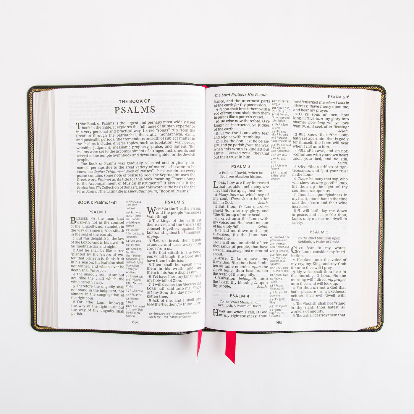 KJV Deluxe Reference Bible - Giant Print - Cross References - Red Letter - Deluxe Leathersoft - Black