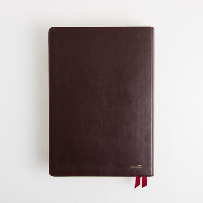 KJV Holy Bible - Super Giant Print - Cross References - Deluxe Leathersoft - Red Letter - Burgundy
