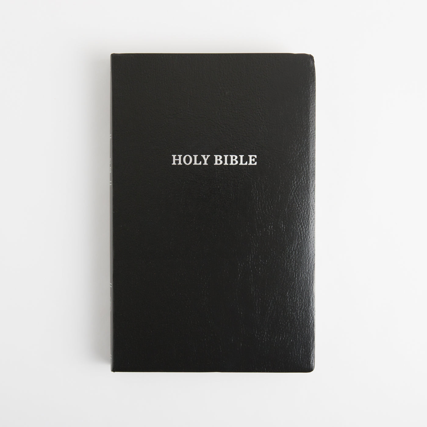 KJV Holy Bible - Gift and Award - Red Letter - Leather Look - Black