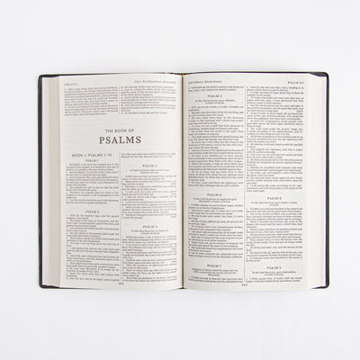 KJV Holy Bible - Gift and Award - Red Letter - Leather Look - Black