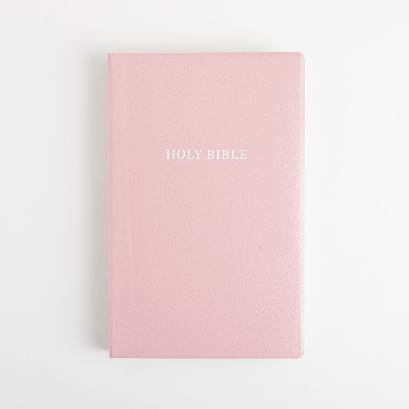 KJV Holy Bible - Gift and Award Bible - Red Letter - Leather Look - Pink