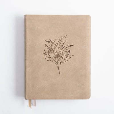 KJV Large Print Notetaking Bible - Leather like - Marlo Theme