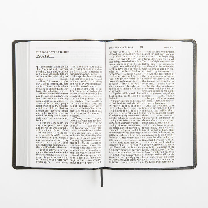 KJV Personal Size Reference Bible - Large Print - Charcoal