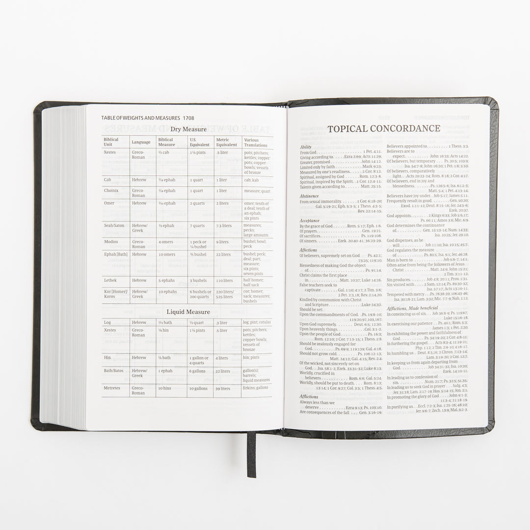 KJV Personal Size Reference Bible - Large Print - Charcoal