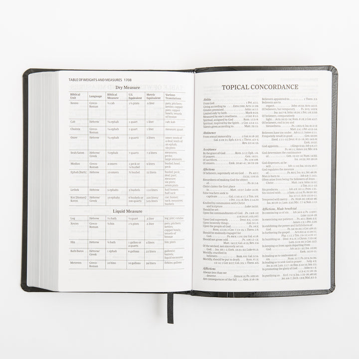 KJV Personal Size Reference Bible - Large Print - Charcoal