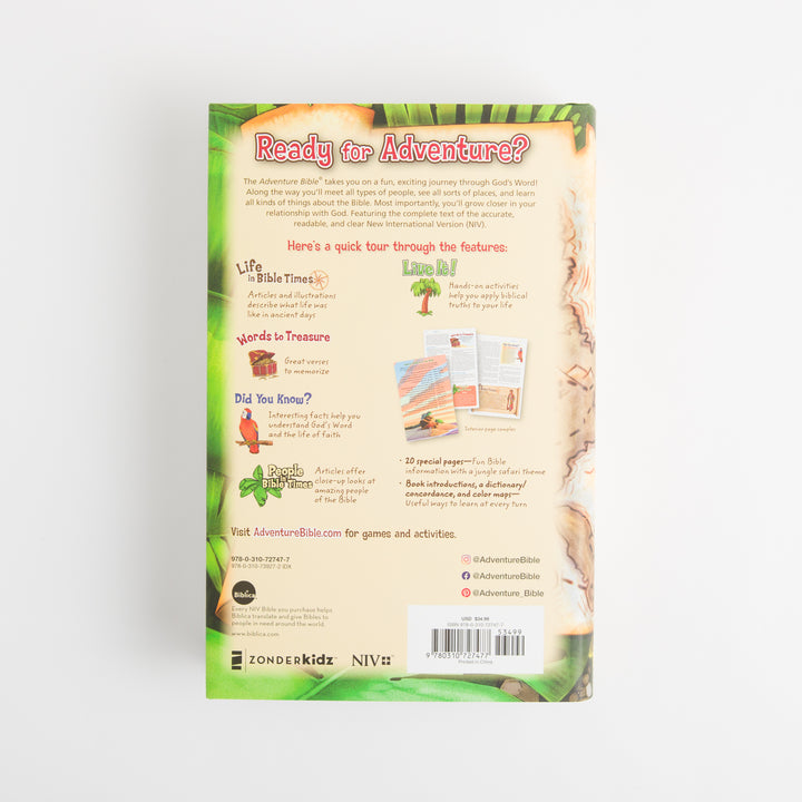 NIV Adventure Bible - Hardcover - Full Color