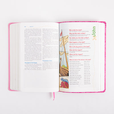 NIV Adventure Bible - Leathersoft - Pink - Full Color