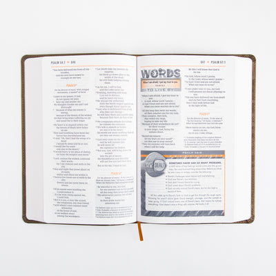 NIV Boys Bible - Leathersoft - Brown Camo - Comfort Print
