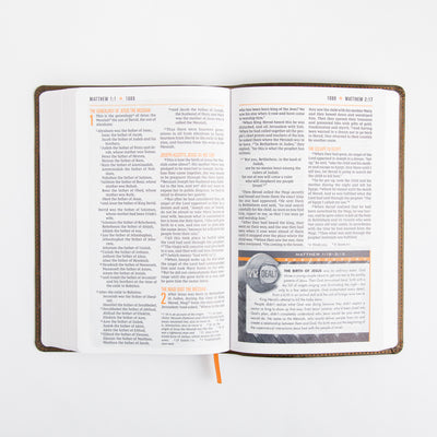 NIV Boys Bible - Leathersoft - Brown Camo - Comfort Print
