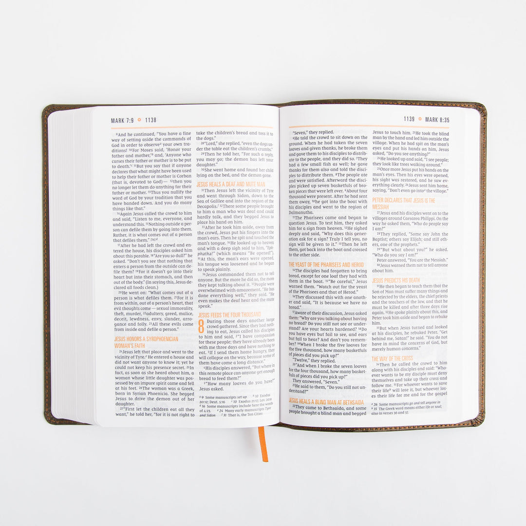NIV Boys Bible - Leathersoft - Brown Camo - Comfort Print