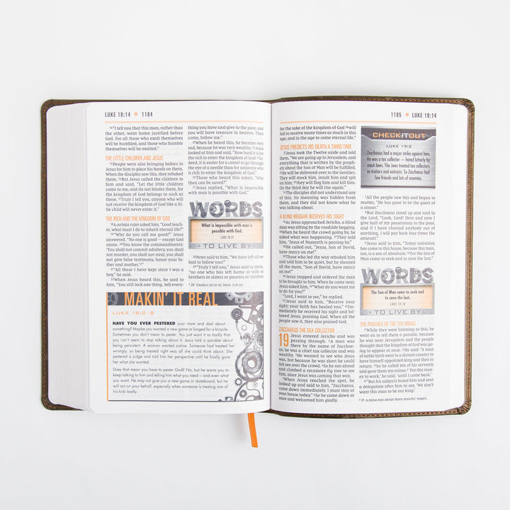 NIV Boys Bible - Leathersoft - Brown Camo - Comfort Print