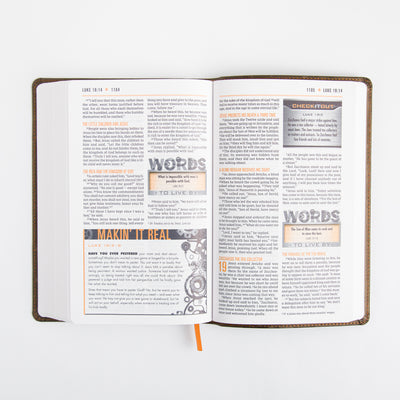 NIV Boys Bible - Leathersoft - Brown Camo - Comfort Print