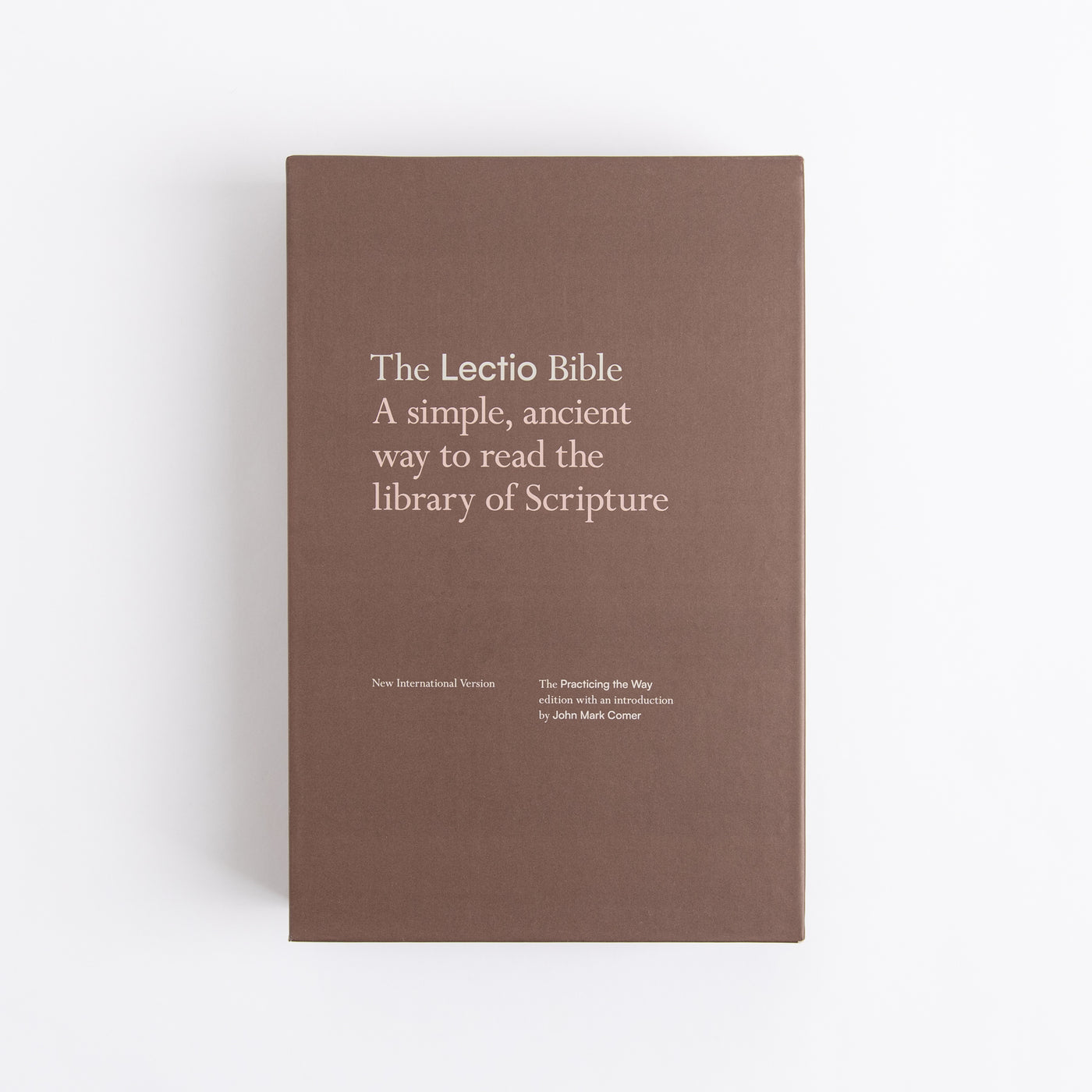 NIV Lectio Bible - A simple ancient way to read the library of Scripture - Cloth over board - Lunar White