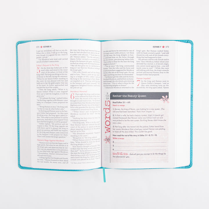 NIV Ultimate Bible for Girls - Faithgirlz Edition - Leathersoft - Teal