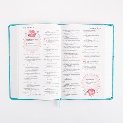 NIV Ultimate Bible for Girls - Faithgirlz Edition - Leathersoft - Teal