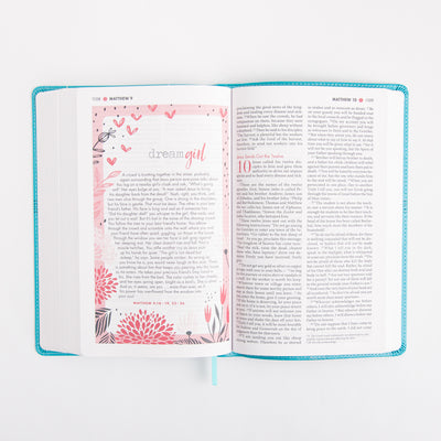 NIV Ultimate Bible for Girls - Faithgirlz Edition - Leathersoft - Teal
