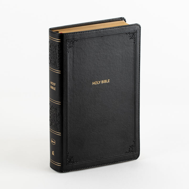 NKJV End-of-Verse Reference Bible - Personal Size Large Print - Leathersoft - Black