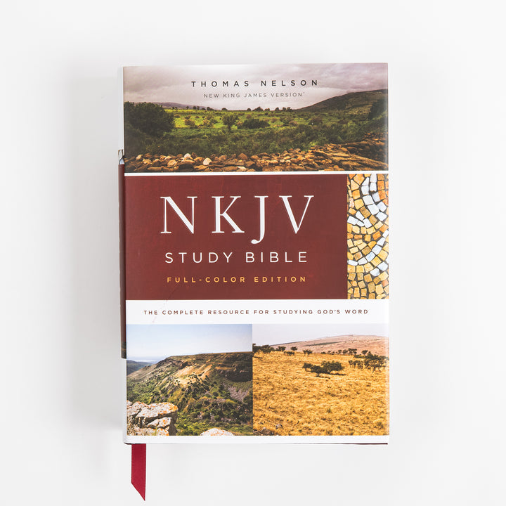 NKJV Study Bible - Full-Color, Red Letter - Hardcover, Comfort Print
