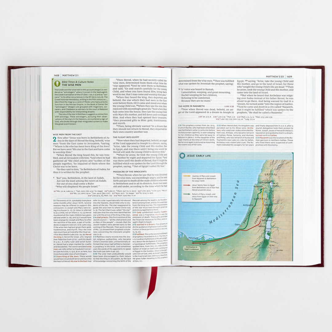 NKJV Study Bible - Full-Color, Red Letter - Hardcover, Comfort Print