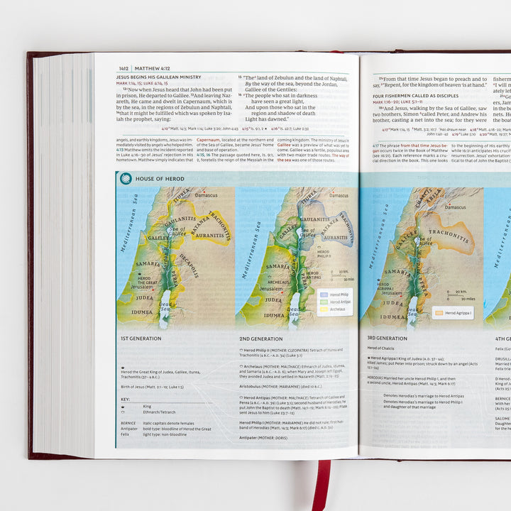NKJV Study Bible - Full-Color, Red Letter - Hardcover, Comfort Print