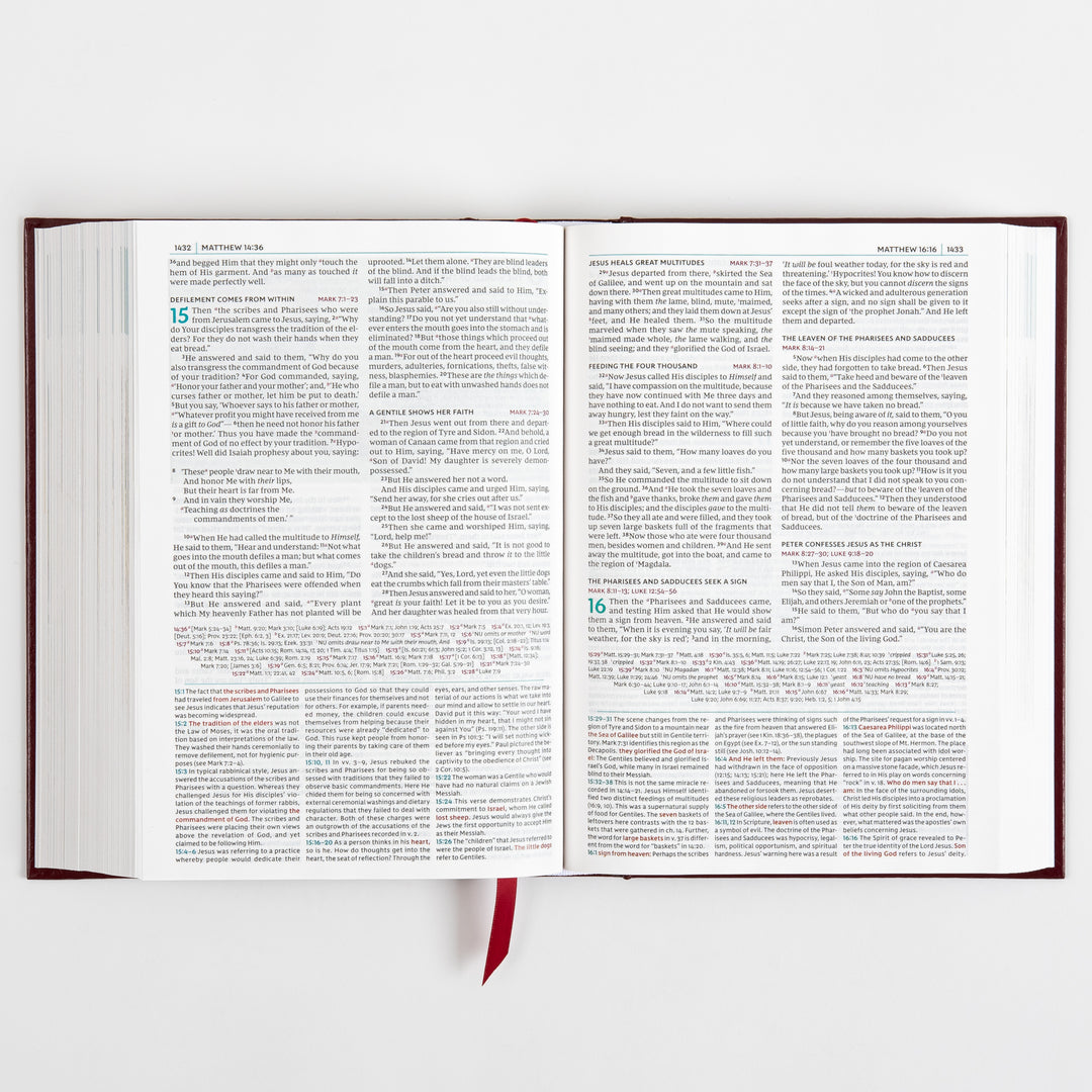 NKJV Study Bible - Full-Color, Red Letter - Hardcover, Comfort Print