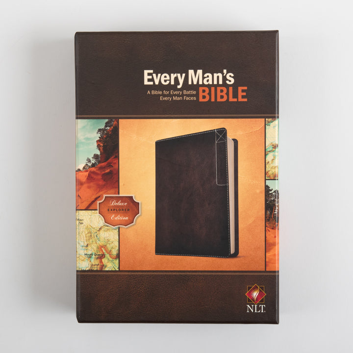 Front of the product packaging box for the NLT Every Man&