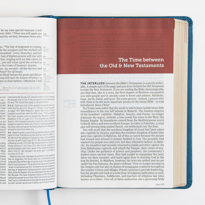 Open Bible to an article titled &