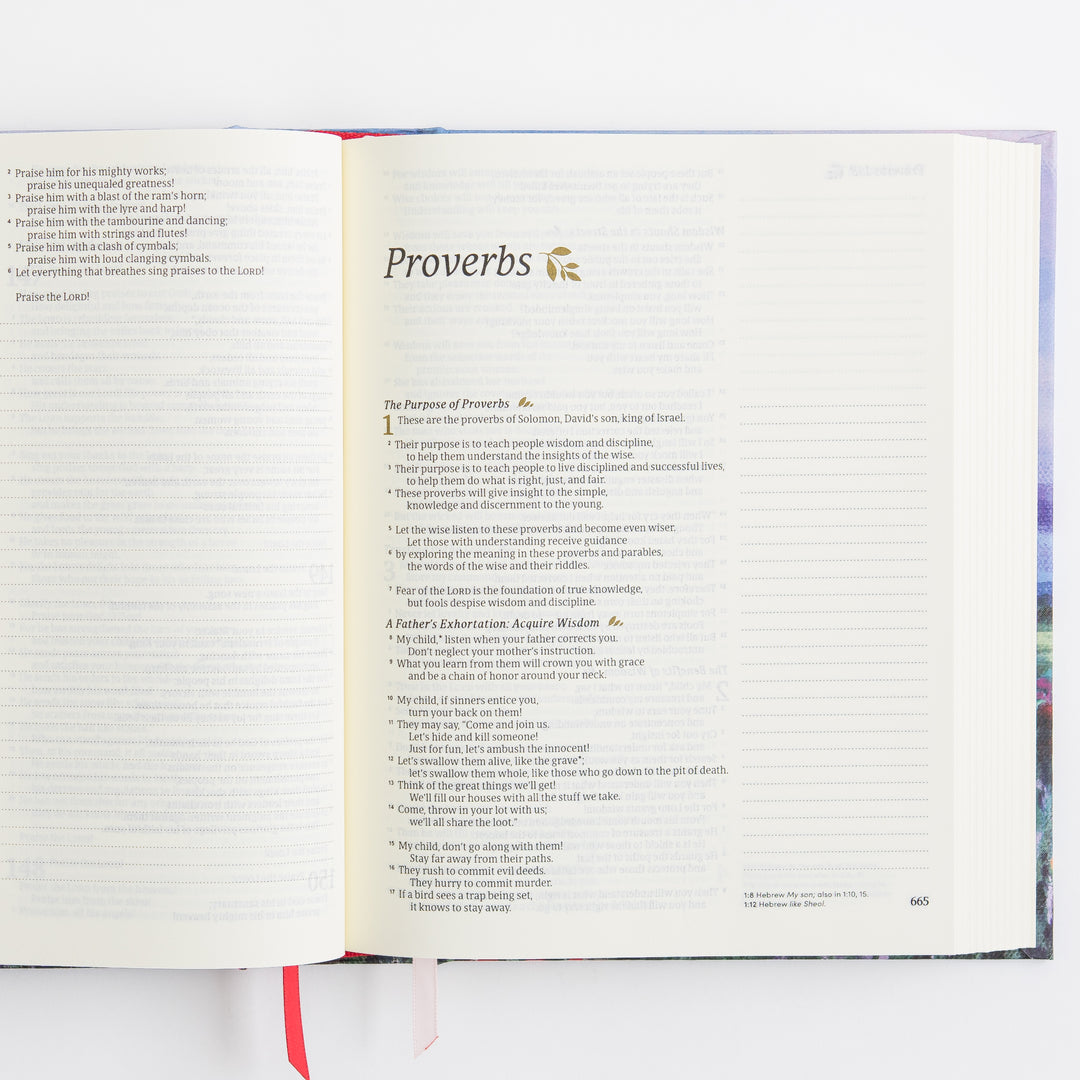 NLT Notetaking Bible - Cloth over Board, Cana