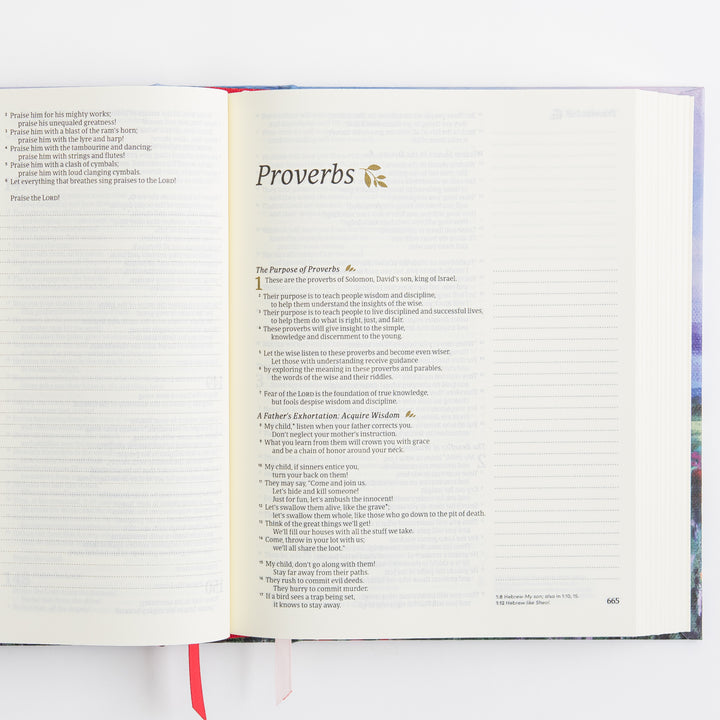 NLT Notetaking Bible - Cloth over Board, Cana