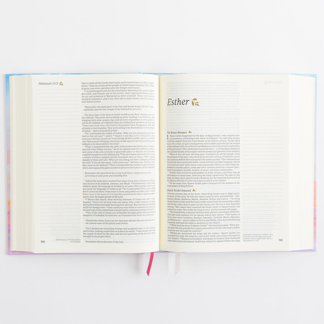 NLT Notetaking Bible - Cloth over Board, Rosemary Beach