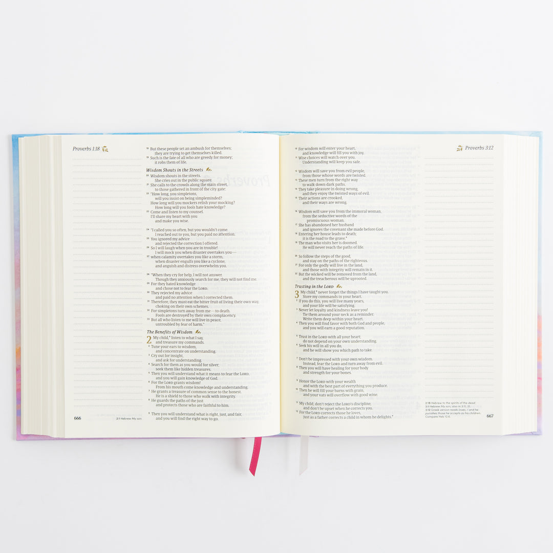 NLT Notetaking Bible - Cloth over Board, Rosemary Beach