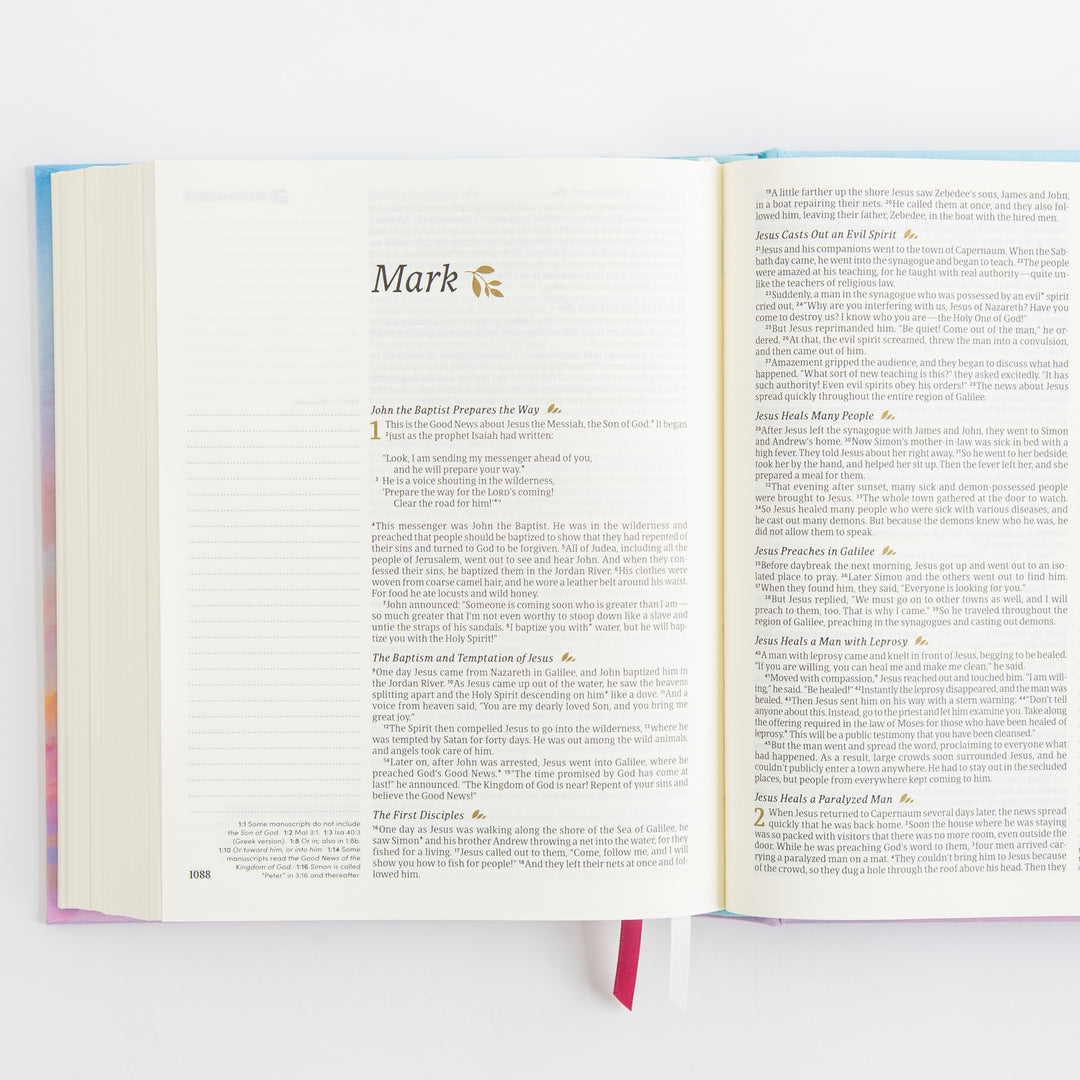 NLT Notetaking Bible - Cloth over Board, Rosemary Beach