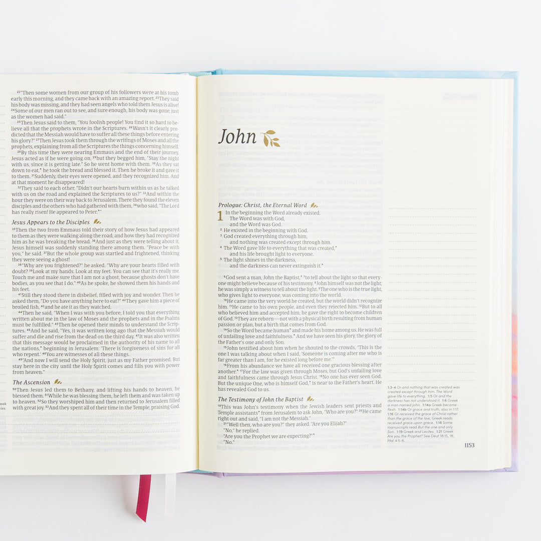NLT Notetaking Bible - Cloth over Board, Rosemary Beach