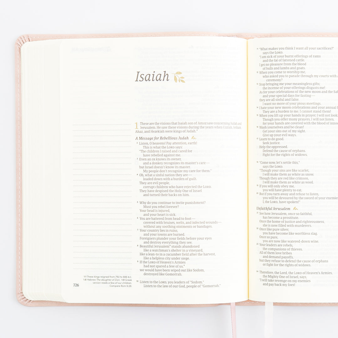 NLT Journaling Bible - Single Column - Shiloh Theme