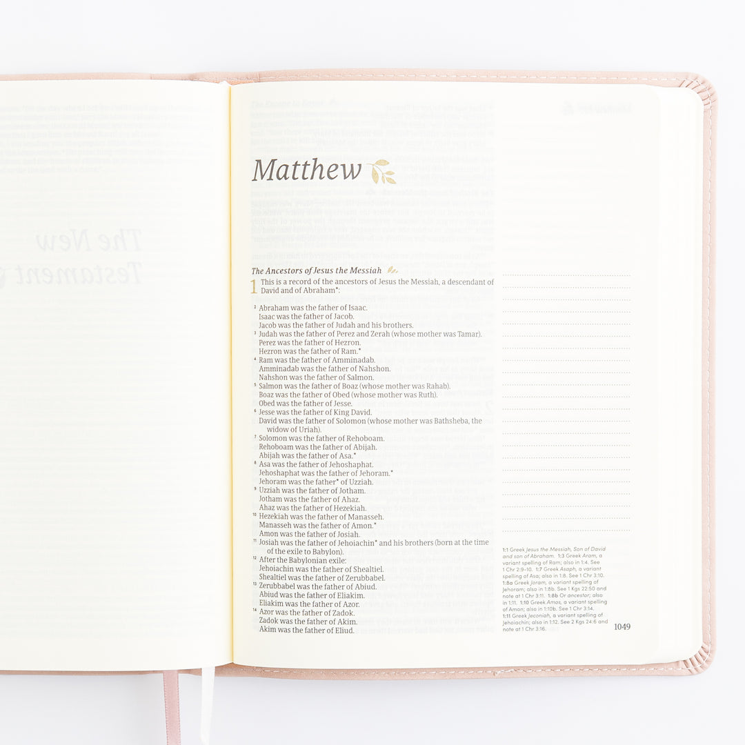 NLT Journaling Bible - Single Column - Shiloh Theme