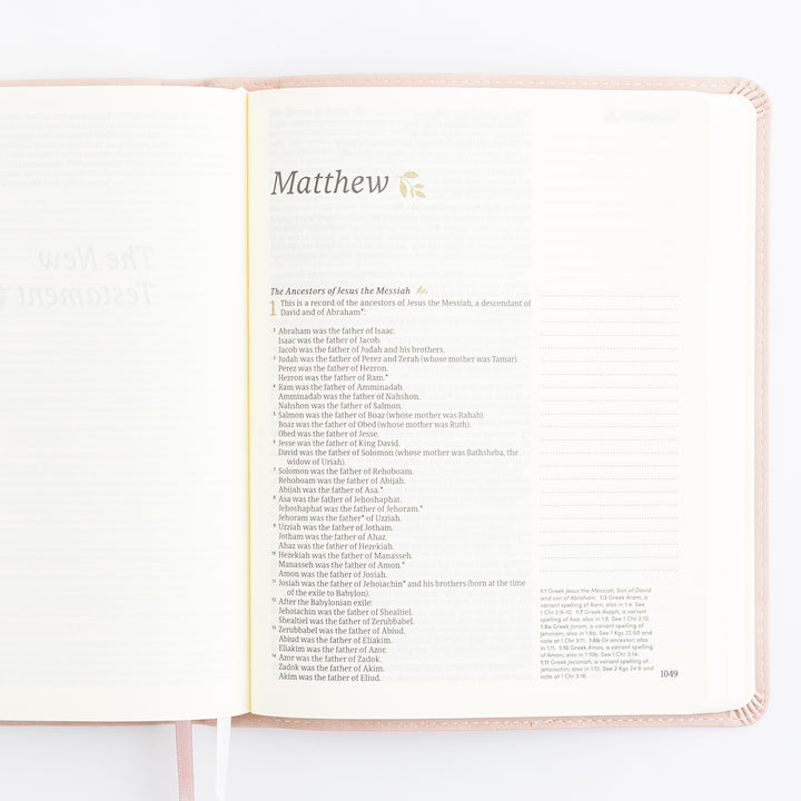 NLT Journaling Bible - Single Column - Shiloh Theme