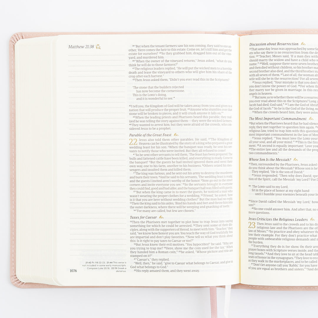 NLT Journaling Bible - Single Column - Shiloh Theme
