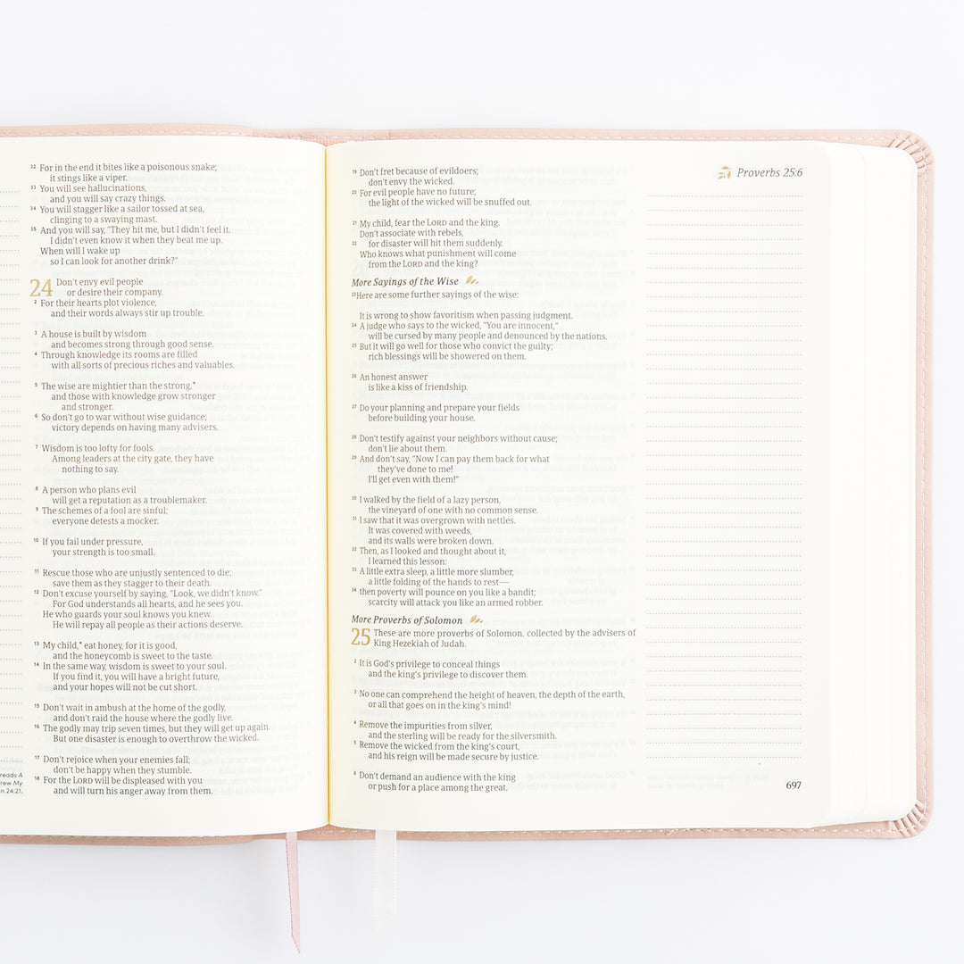 NLT Journaling Bible - Single Column - Shiloh Theme