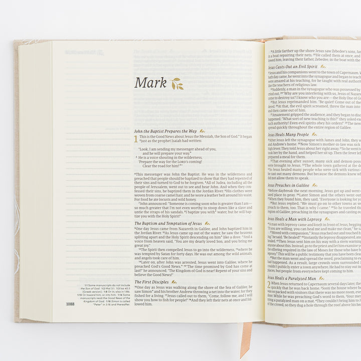 NLT Notetaking Bible - Cloth over Board - Cordova Theme