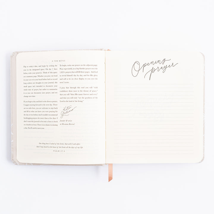 One Thing I Ask 5-Year Prayer Journal - Cordova Theme