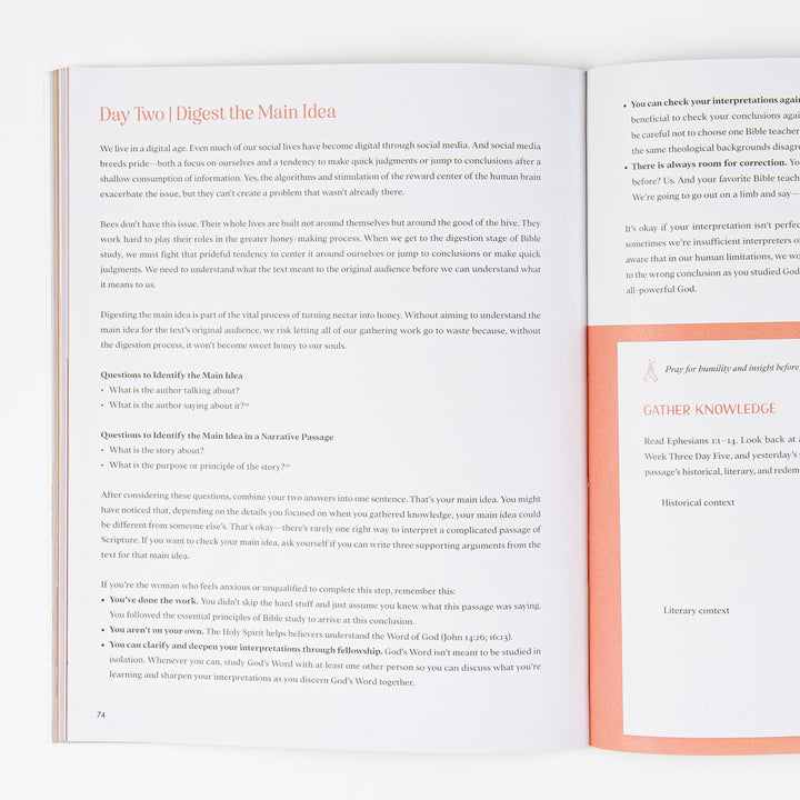Interior spread of Sweeter Than Honey open to the &