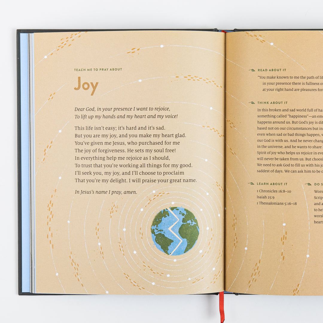 Open book spread on the &