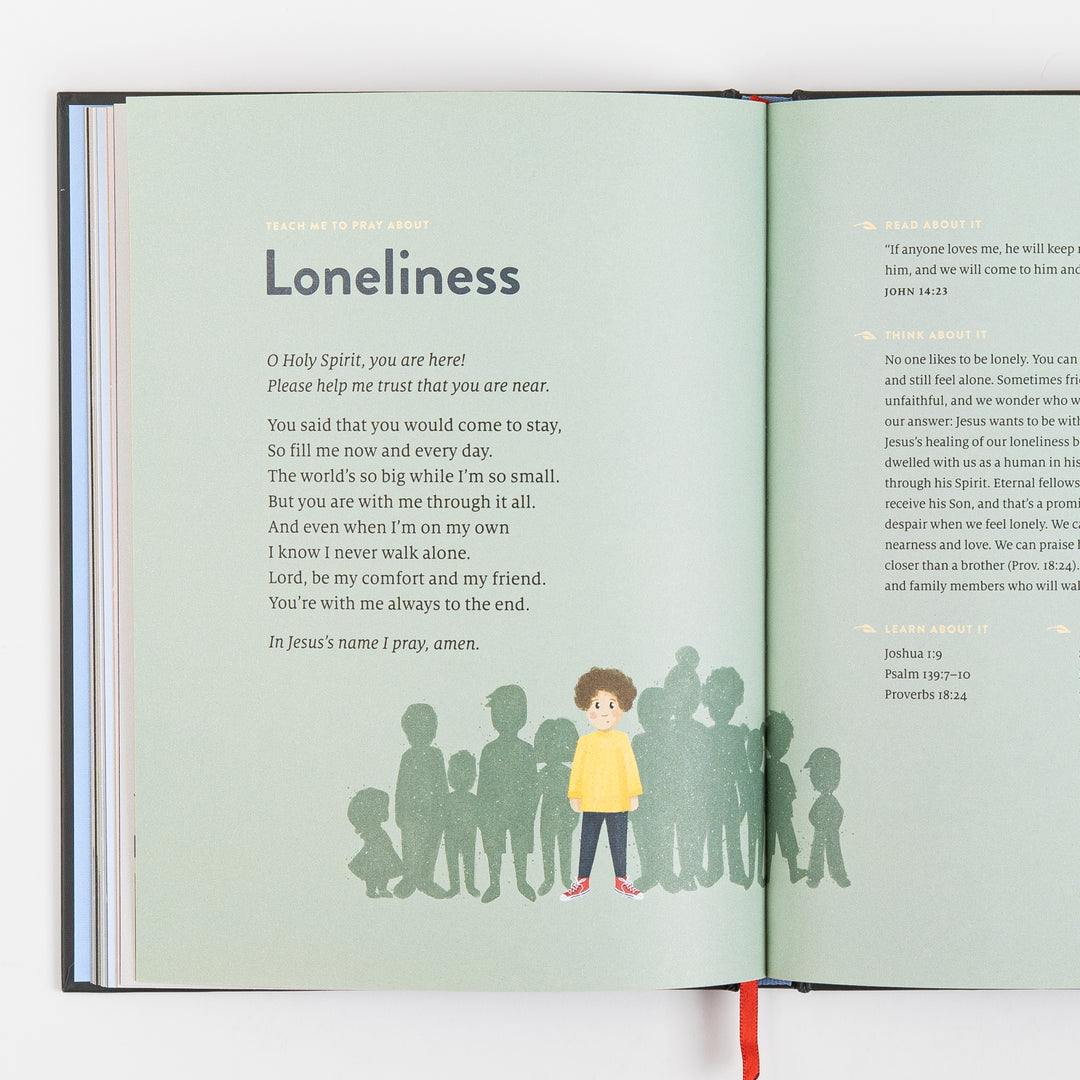Open book spread on the &
