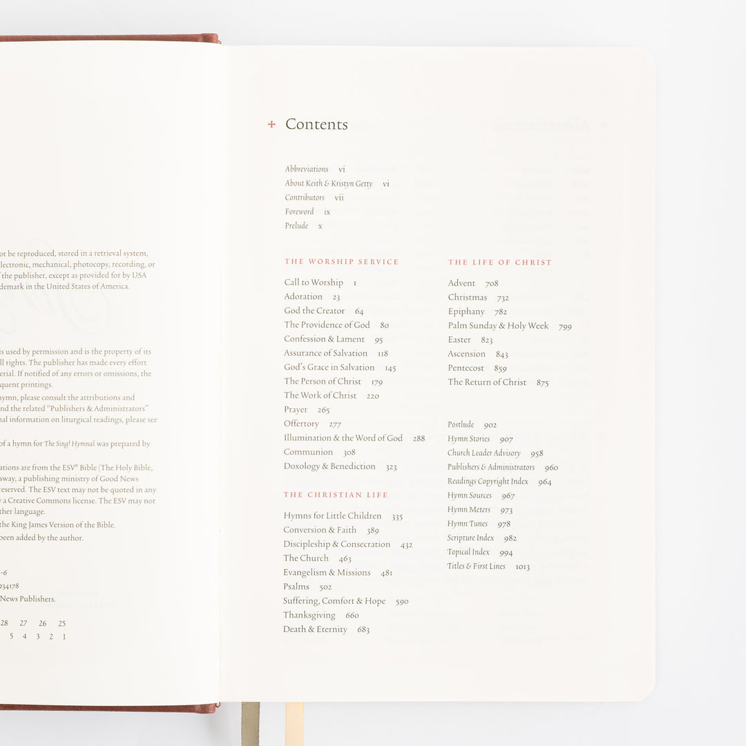 The Sing Hymnal, TruTone over Board, Brown