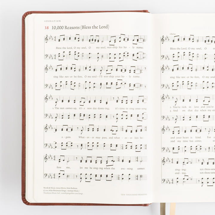 The Sing Hymnal, TruTone over Board, Brown