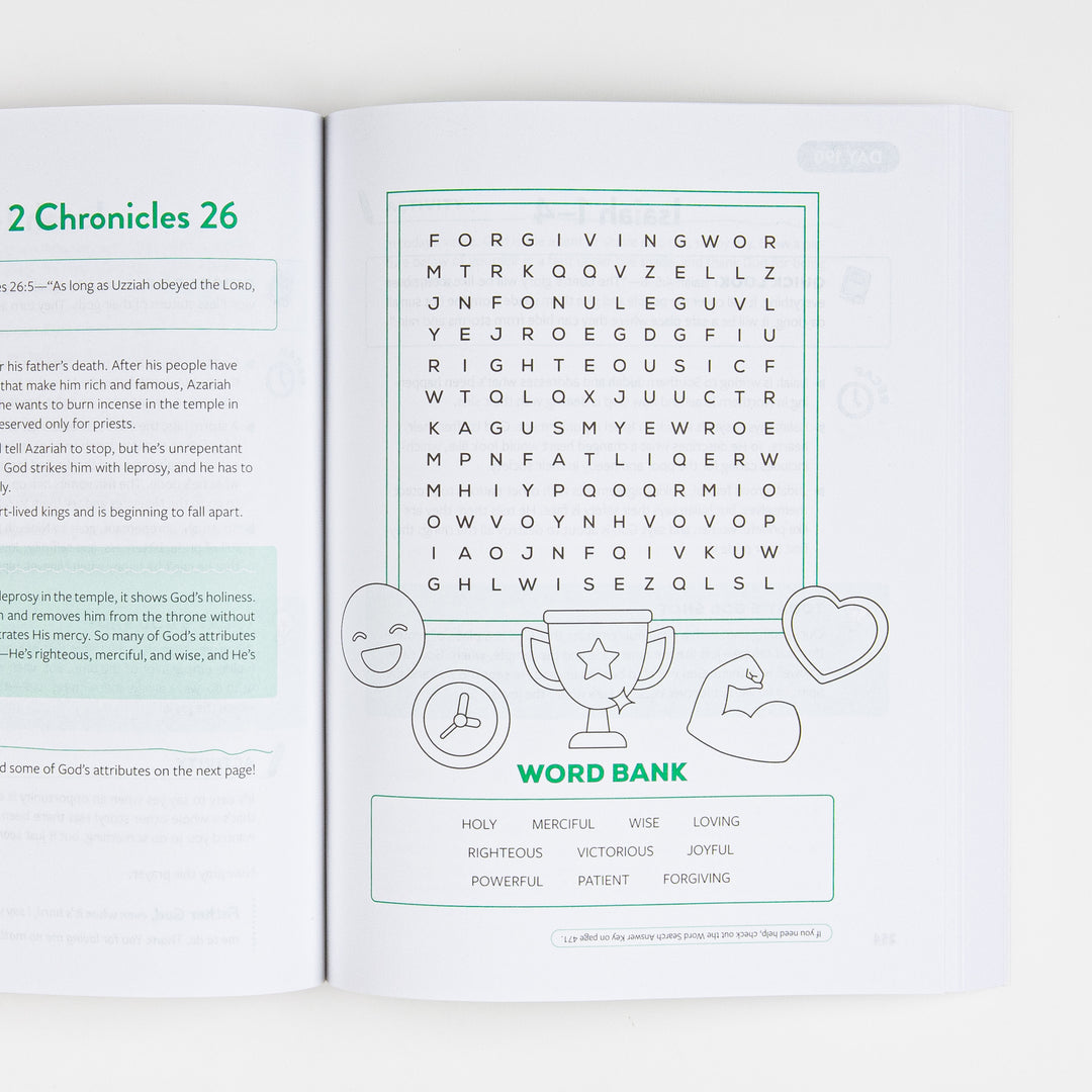 Interior spread from The Bible Recap Kids&