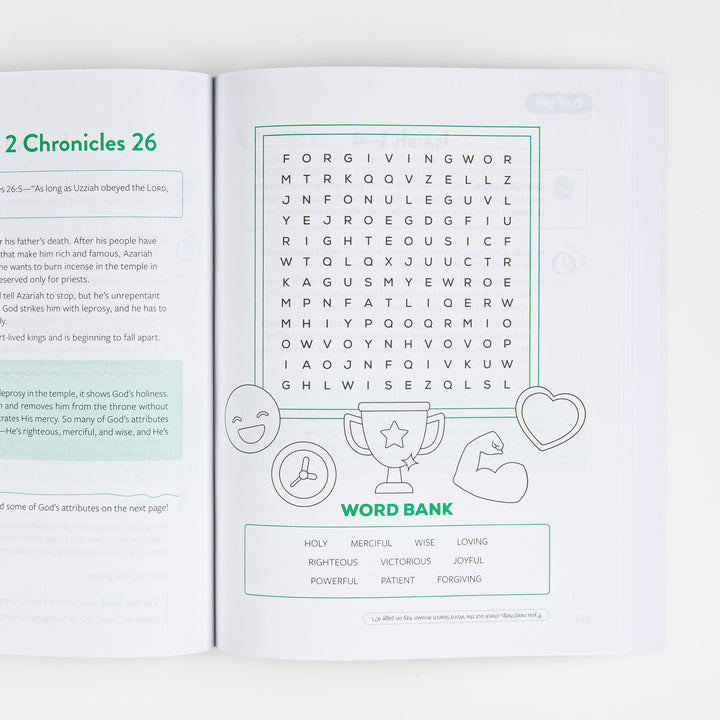 Interior spread from The Bible Recap Kids&