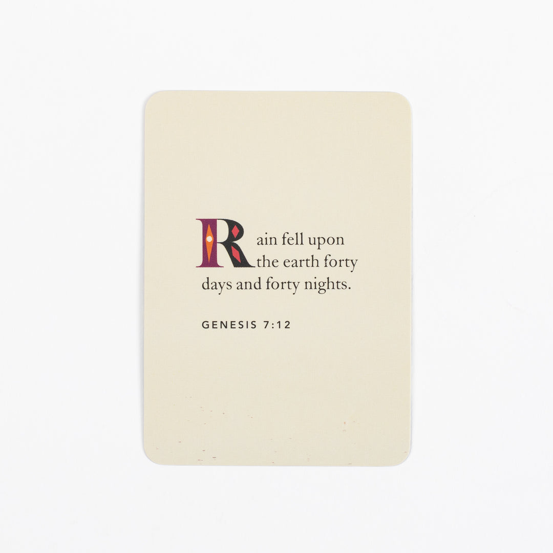 A cream verse card printed with the words &